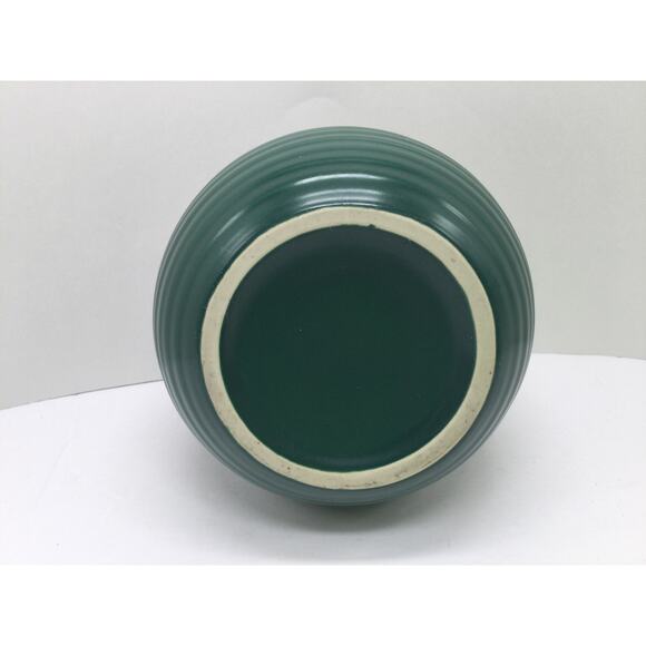 Forest Green Ceramic Kitchen Canister Set with lids lot of 3 - Picture 10 of 11